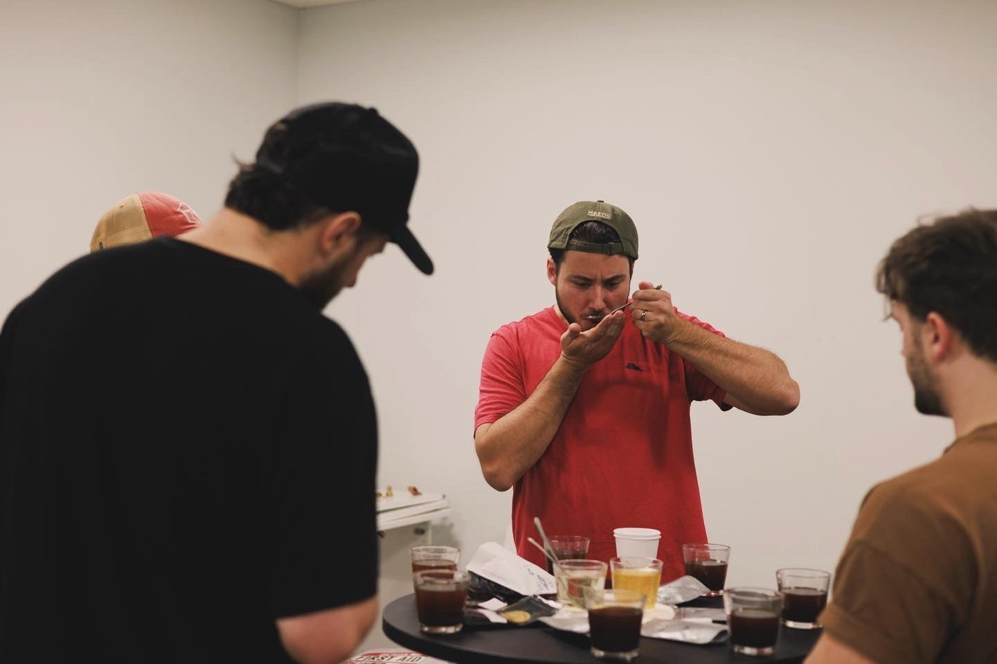 Coffee cupping session